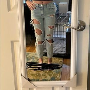 pacsun ripped mom jeans
